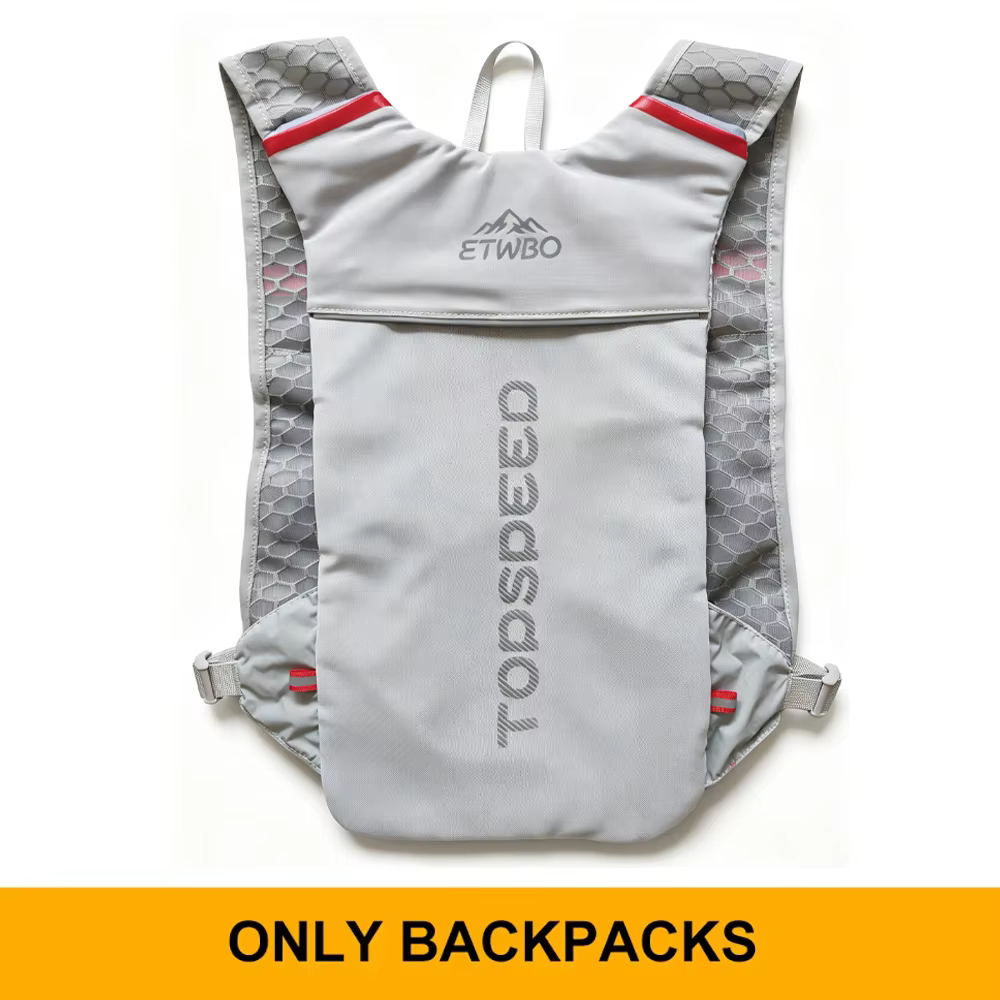Sac à dos d'hydratation ultraléger 5L pour course à pied en plein air, gilet de course respirant pou