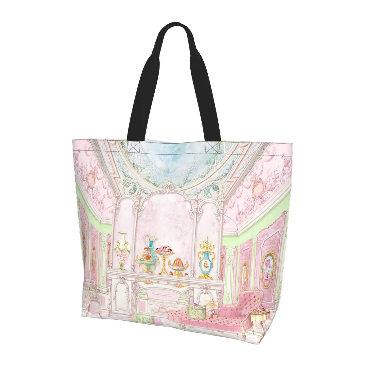 Sac fourre-tout en toile Marie Antoinette Afternoon Tea In French Paris, sac à bandoulière, sac de c
