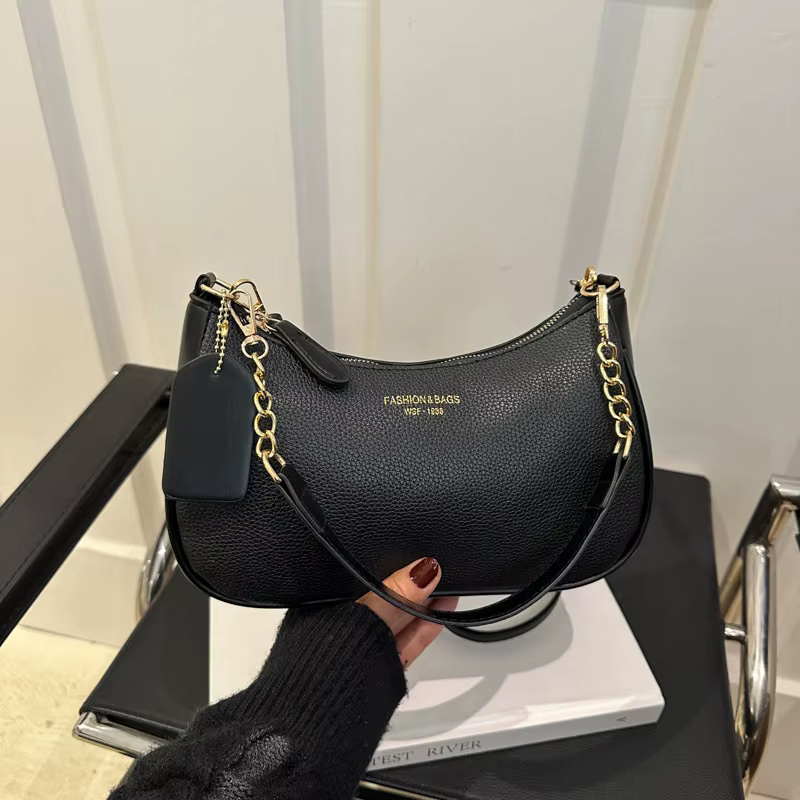 Sac à bandoulière avec pendentif cerise pour femmes, léger, de luxe, haut de gamme, motif litchi dou