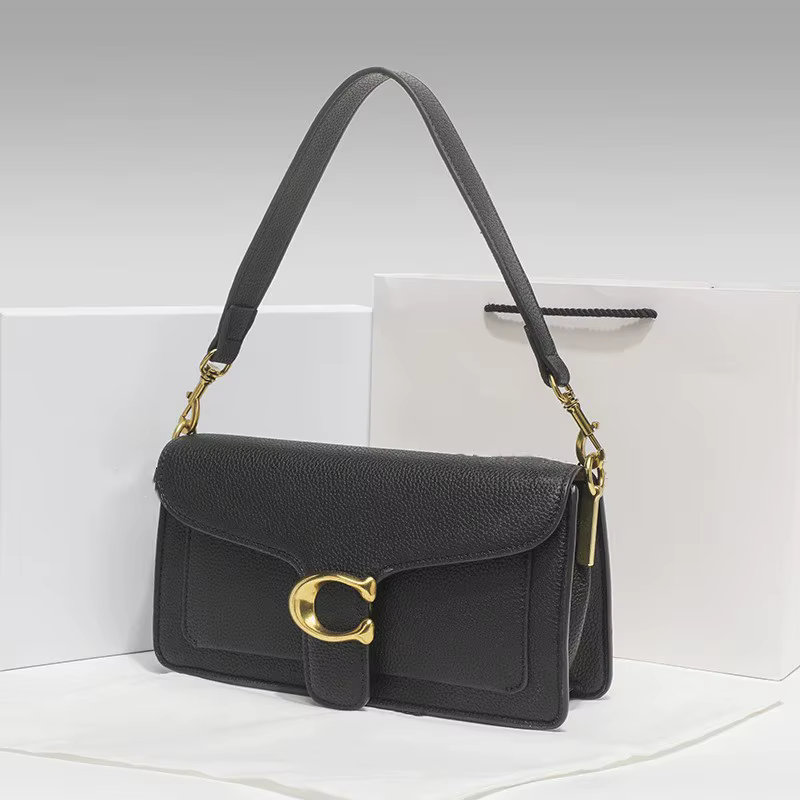 Sac classique 2026 à motif litchi, sac à bandoulière, petit sac carré, sac portable à porter sous le