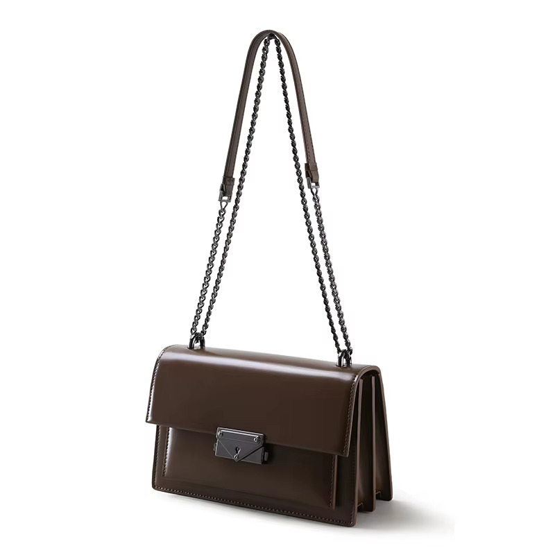 Sacs à main simples en cuir véritable personnalisés en usine pour femmes, sac à bandoulière de haute