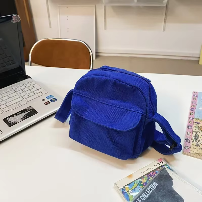Petit sac à bandoulière en toile pour femme, mini sac à main pour téléphone initié, sac à main à rab