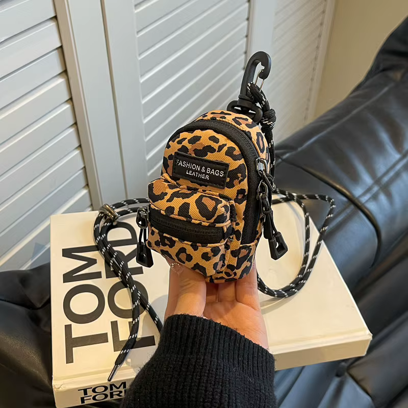 Mini porte-monnaie unisexe, sac bandoulière portable, portefeuilles, sacs à épaule pour écouteurs et