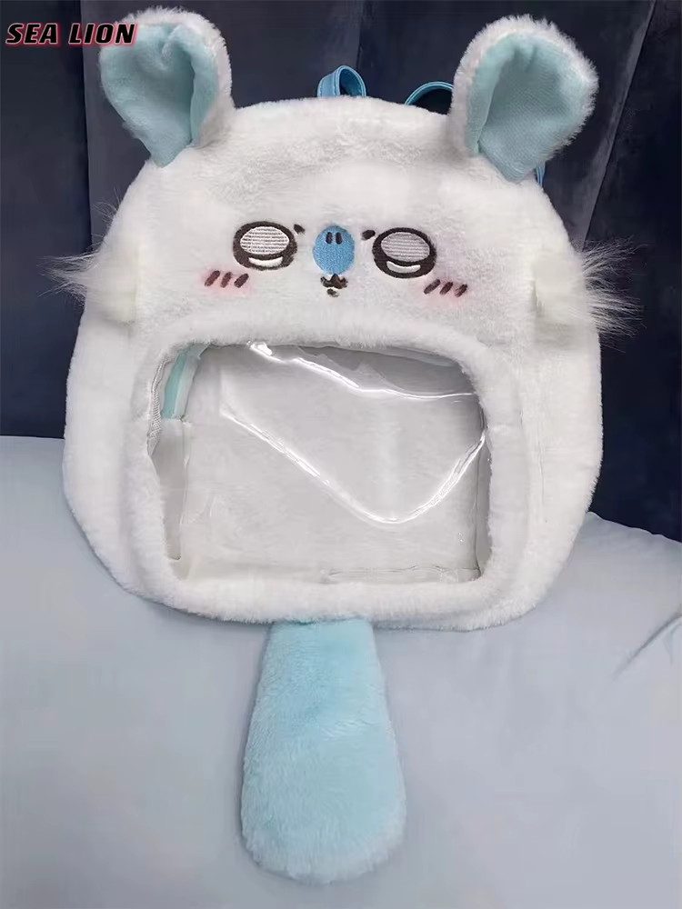 Sac à dos transparent Kawaii Chiikawas Flying Squirrel, mignon et tendance, pour filles, idéal pour 