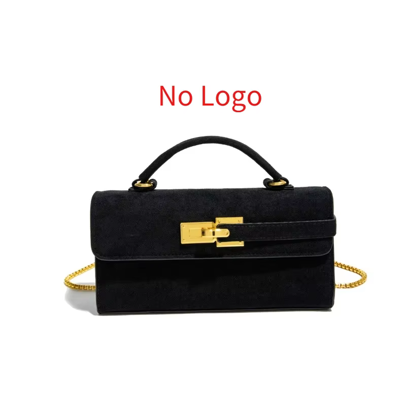 Sac à main à serrure pour femmes, marque de luxe, rétro, sac à bandoulière carré de haute qualité, s