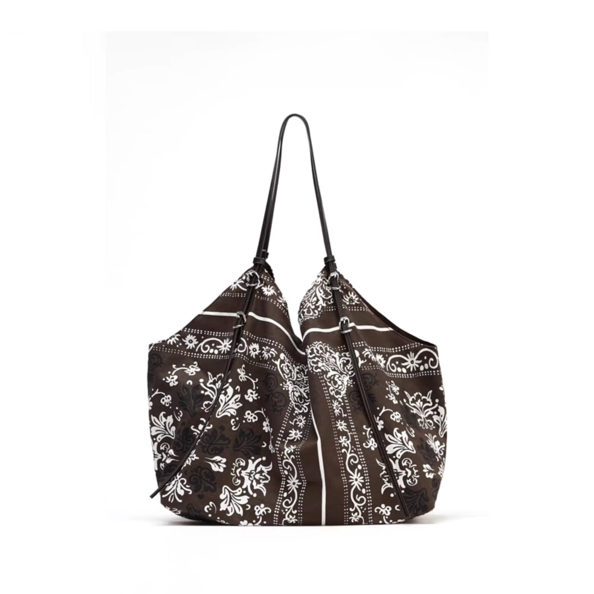 MABULA Bandanna imprimé sacs à bandoulière pour femmes grande capacité Paisley sac fourre-tout créat