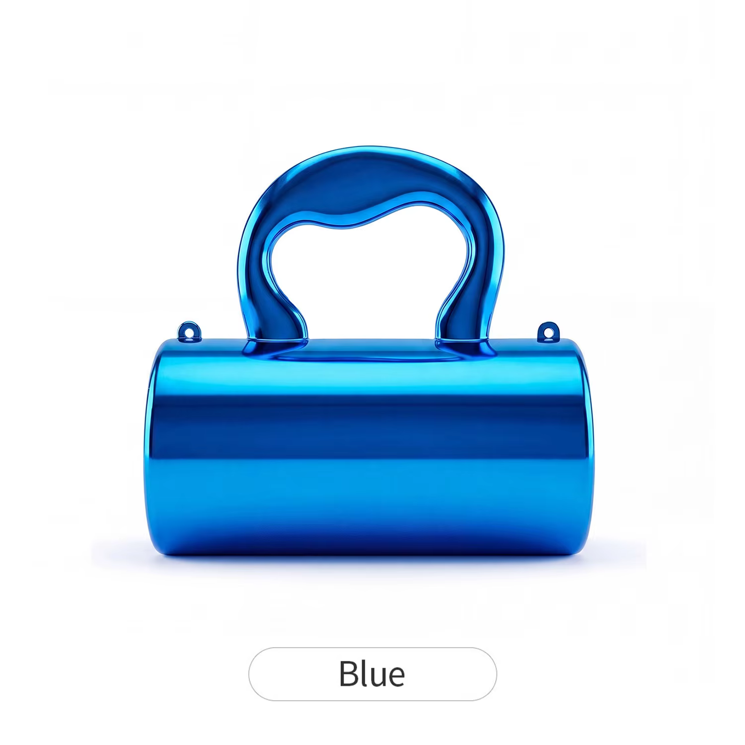 Mini pochette élégante pour femme en acrylique doré cylindrique avec une chaîne, idéale pour les fêt
