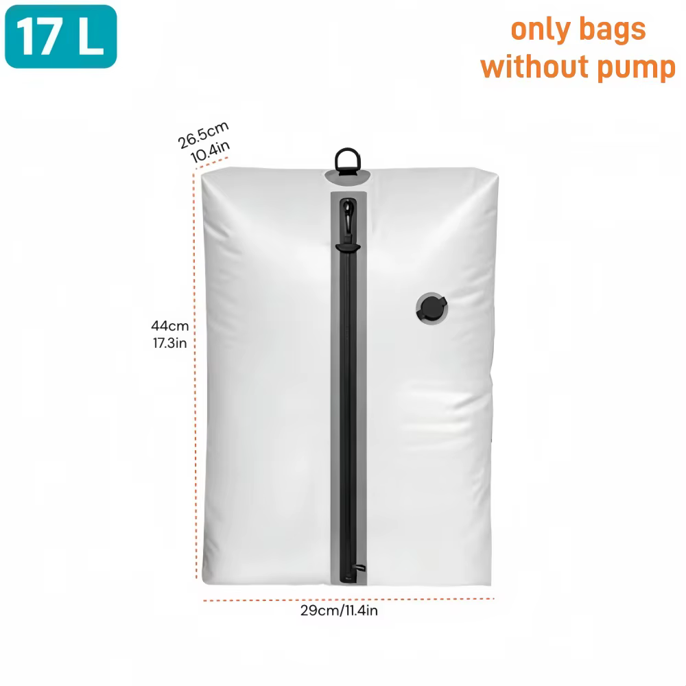 Sac de compression de voyage avec pompe à air, sacs de compression réutilisables pour vêtements de v