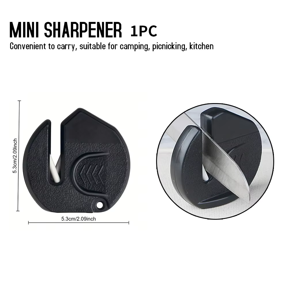 Mini aiguiseur de couteaux portable, outil de meulage de lames de cuisine multicouche, usage domesti