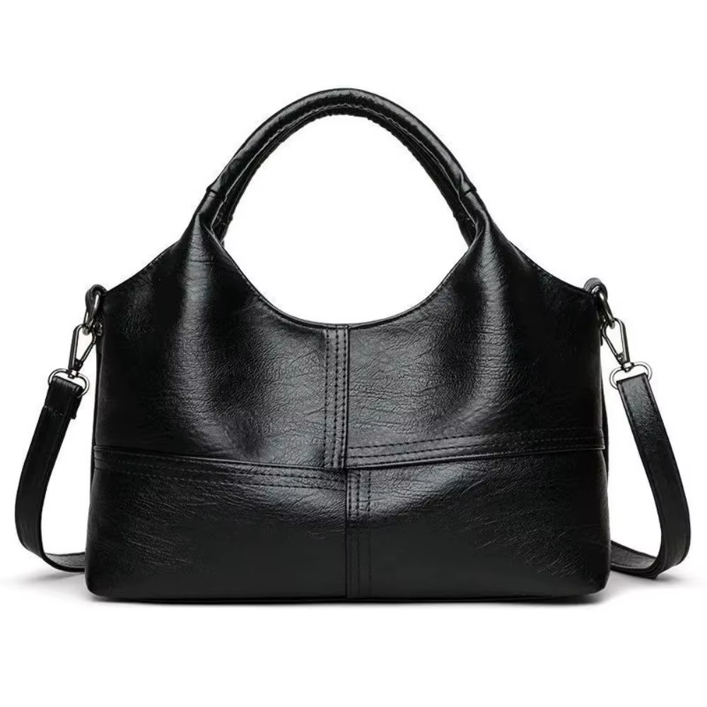 Nouveau sac bandoulière rétro multi-compartiments, sac à main élégant en cuir souple, grande capacit