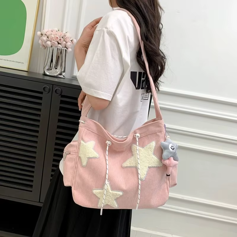 Sac à main Design de Niche étoile pour étudiantes, fourre-tout de grande capacité pour les déplaceme
