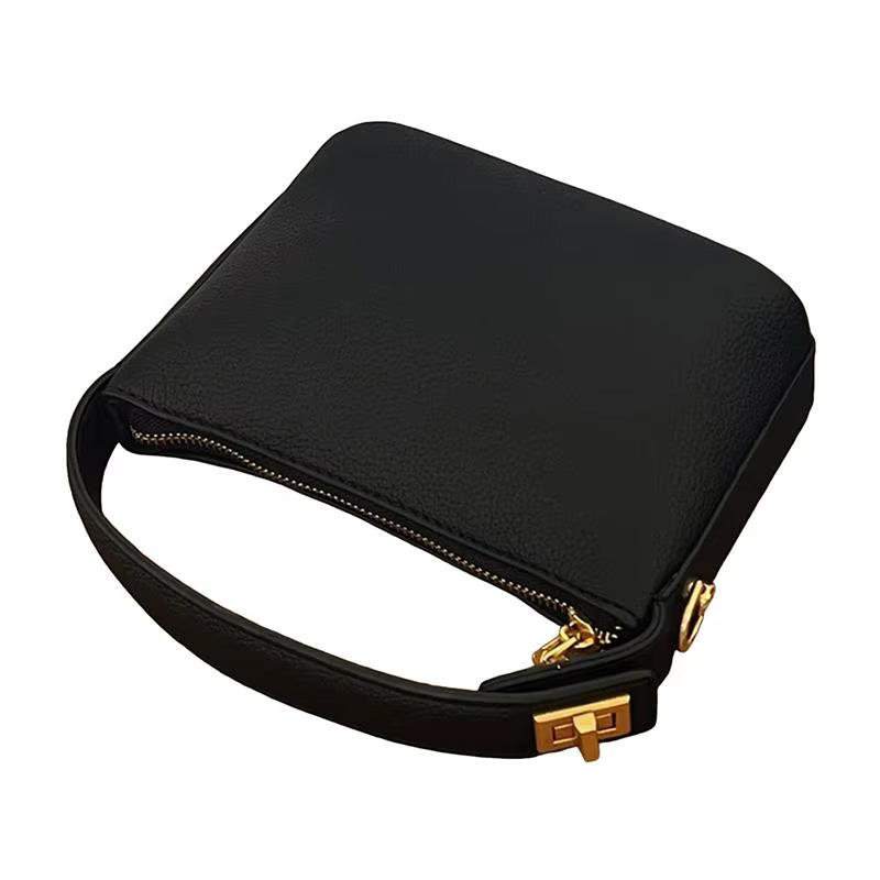 Sac à main rétro intemporel en cuir souple de qualité supérieure, parfait pour des looks français él