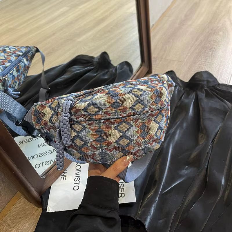 Sac banane bohème tendance pour femme, idéal pour les sorties décontractées et les voyages pratiques
