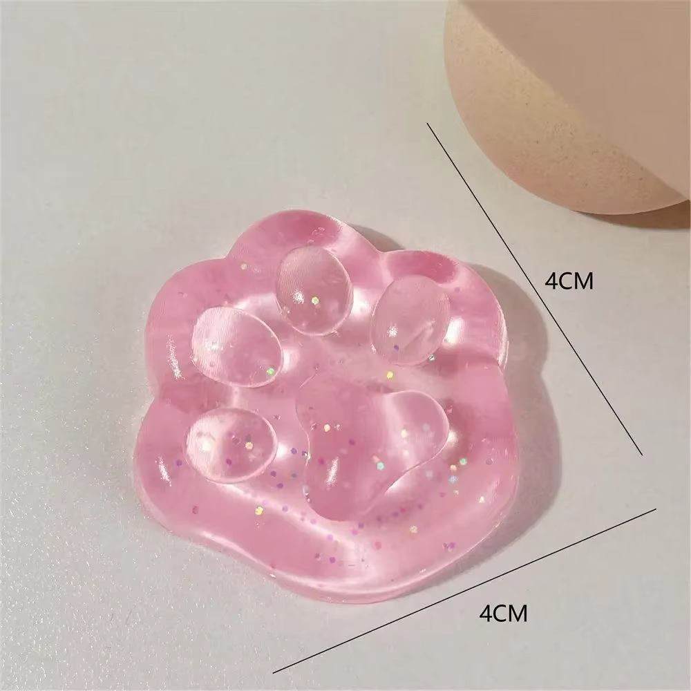 Mochi Taba-Jouet en peluche spongieux, mini patte de chat Kawaii, patte de chat en silicone, petit p