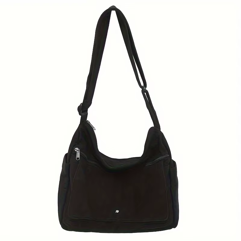 Sac Hobo à bandoulière en toile de grande capacité 4 couleurs – Écharpe durable, réglable et tendanc
