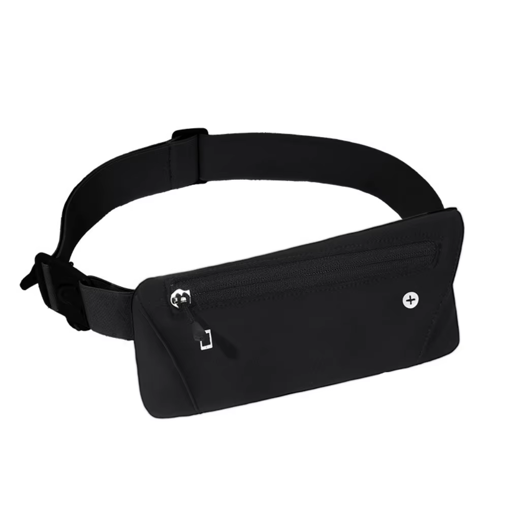 Sac banane de sport ultra-fin, ajusté, très élastique, respirant, pour la course et le rangement de
