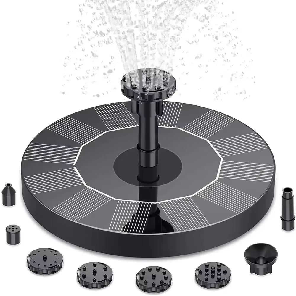 Nouvelle mini fontaine solaire pour extérieur, jardin, piscine, bassin, bain d'oiseaux, cascade, fou