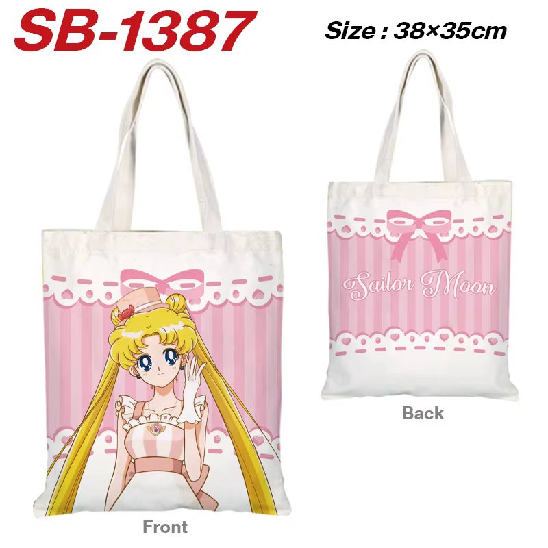 Anime marin lune toile sac Kawaii dessin animé sac à provisions toile sac à bandoulière Tsukino Usag