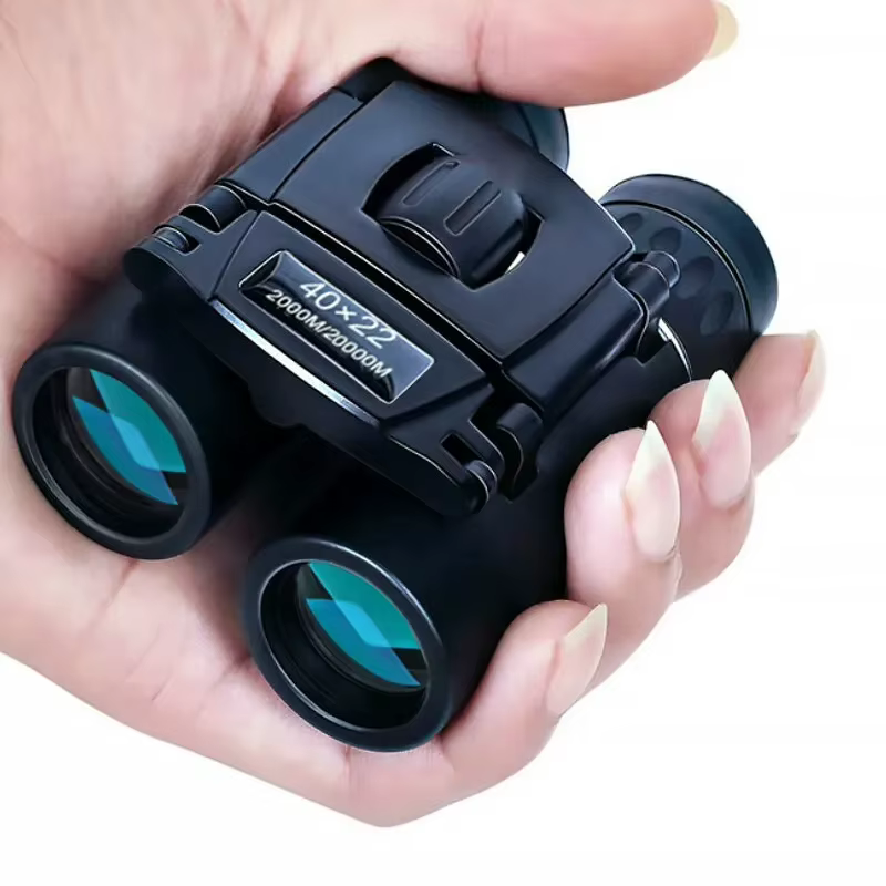 Jumelles HD 40x22 avec BAK4 FMC, mini-télescope pliable pour une portée de 2000 m, idéal pour la cha
