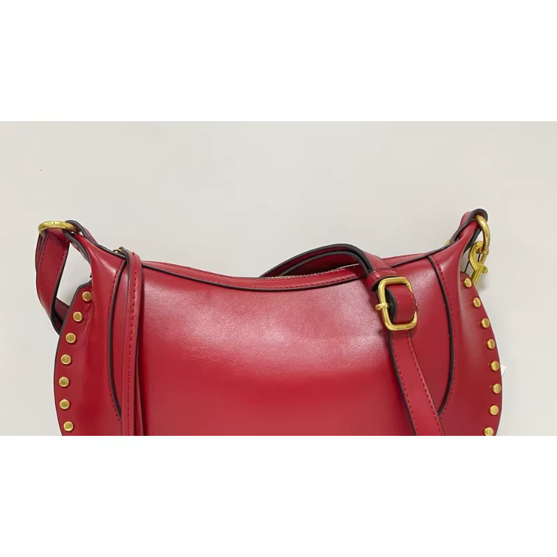 Nouveau Sac à Bandoulière Femme Tendance 2026 en Cuir PU Noir, Sac Croisé de Luxe avec Rivets, Modèl