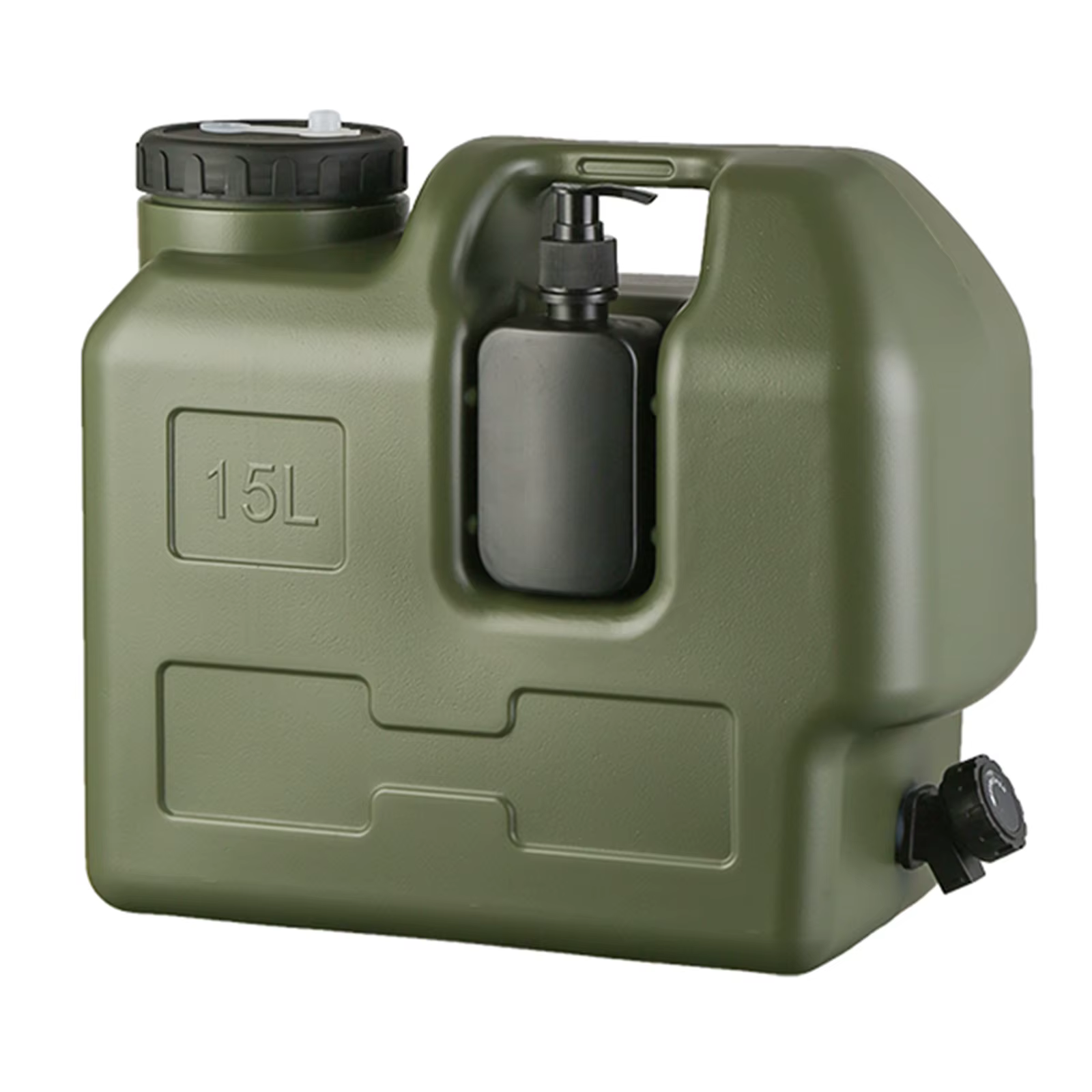 Seau à eau de grande capacité 15/30L, sac à eau portable pour le camping avec robinet détachable, sa