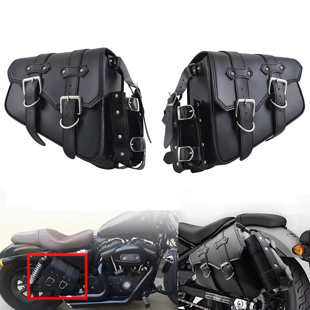 Sacs à bras oscillants Double face pour Moto, sacoche à outils, sacoches avec porte-gobelet pour Har
