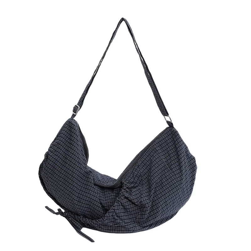 Sacs à bandoulière en Nylon à carreaux de grande capacité pour femmes, nouveaux sacs d'automne pour 