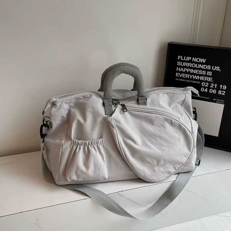 Sac de sport 36-55L pour raquettes de badminton et de tennis, sac de fitness pour femme avec séparat