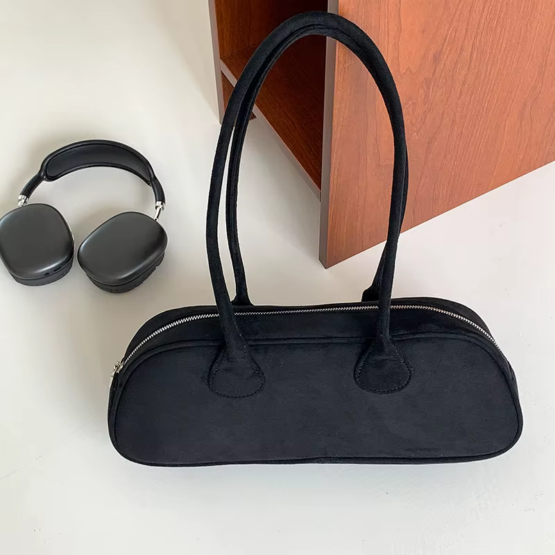 JIAERDI-Sac à main rétro en daim pour femme, sac à main décontracté, sac sous les bras, esthétique c