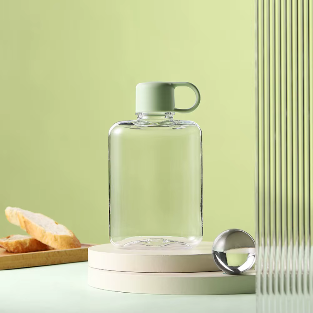 Mini bouteille d'eau anti-fuite de qualité 360ml/500ml, légère avec poignée, gobelets d'eau, bouteil