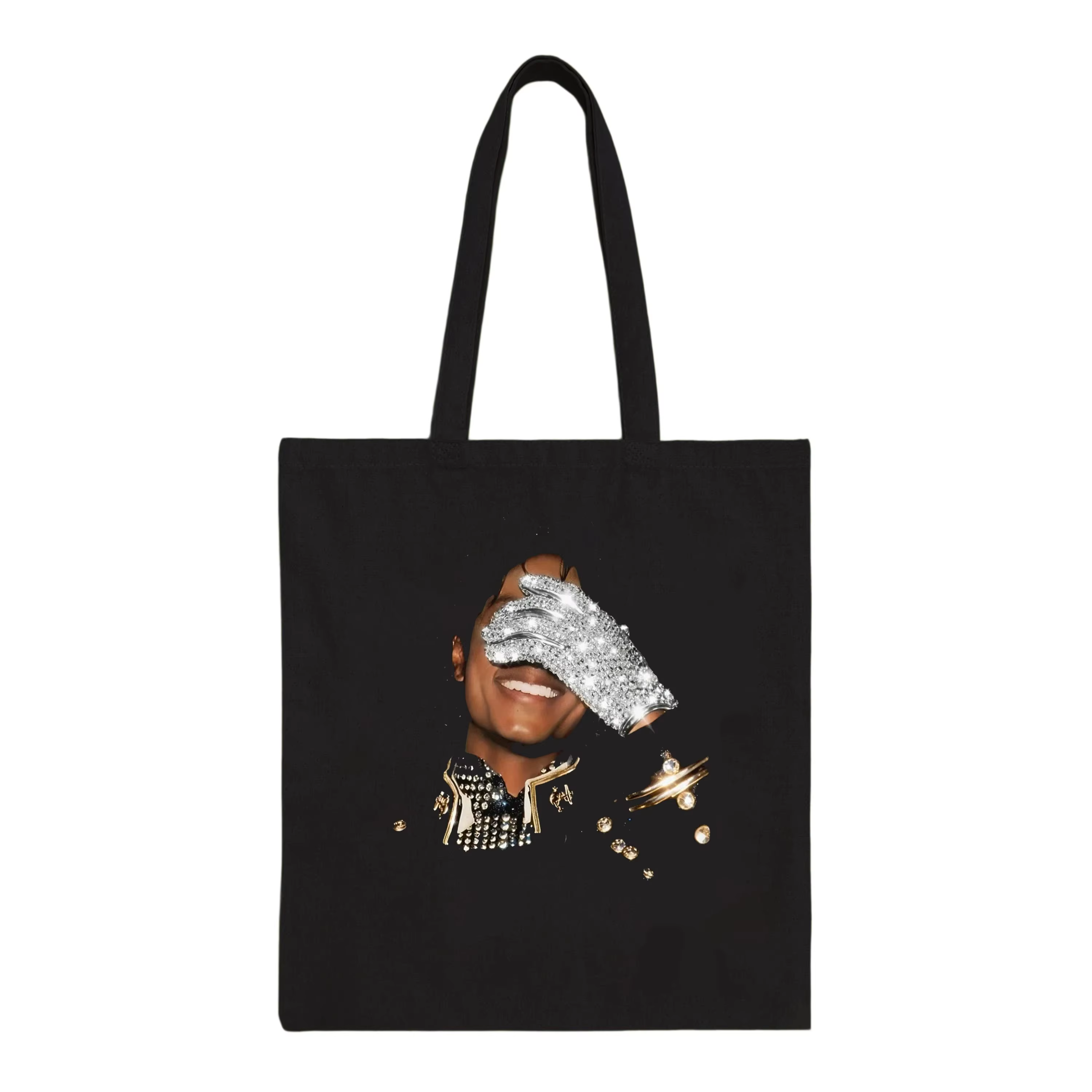 Sac fourre-tout en toile imprimé Michael Jackson 2026 – Sac à main décontracté pour le shopping, idé