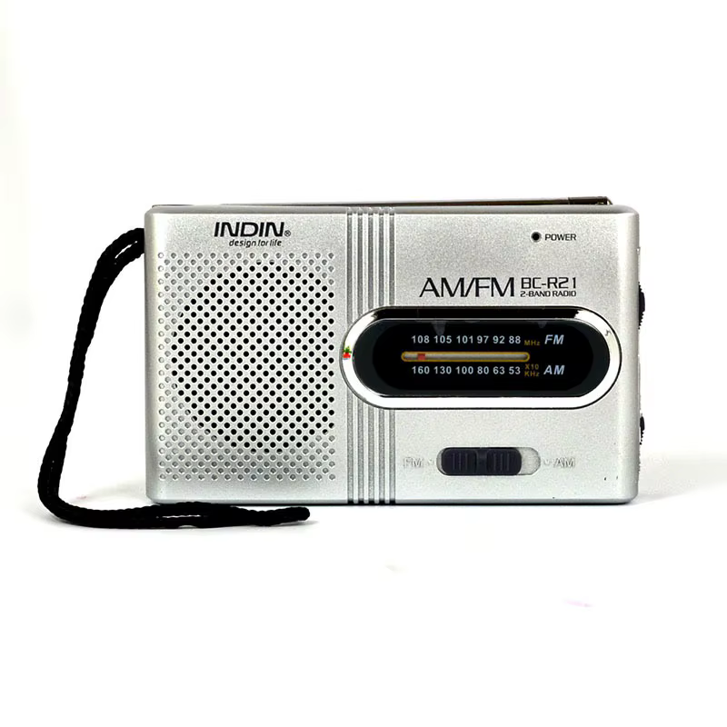 Radio portable BC-R21 Mini AM FM, batterie longue durée, réception de signal stable, haut-parleur in