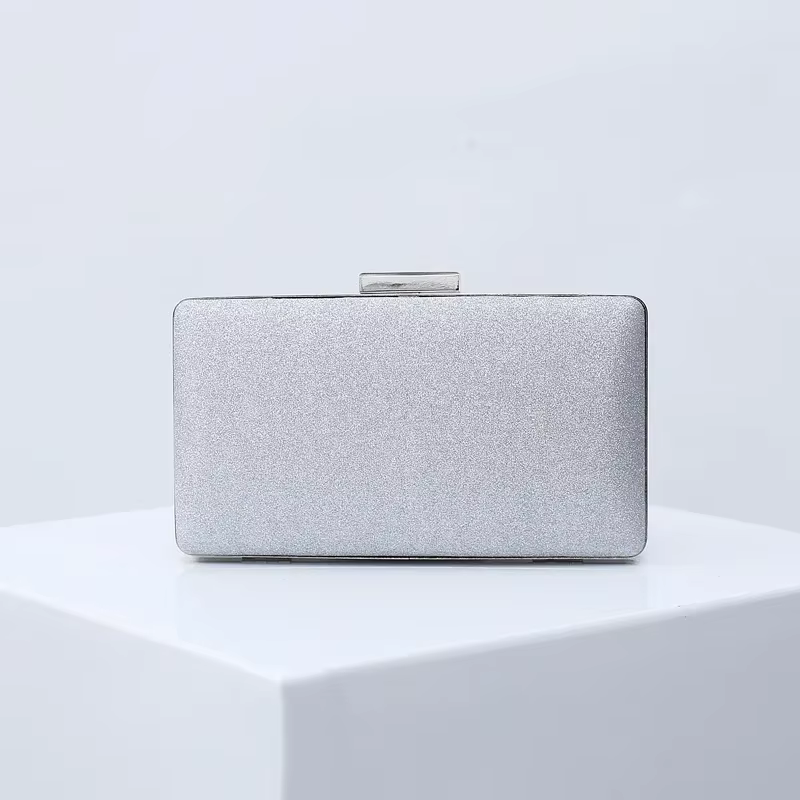 Pochette de soirée pour femmes, sacs à main brillants de mariage, pochettes à nœud en métal, sac à b