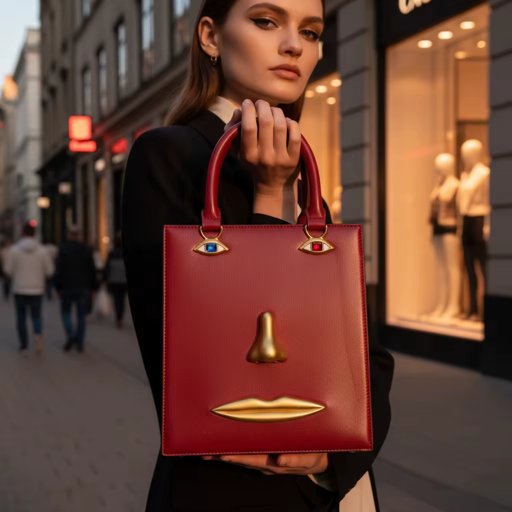 Sac à main tendance pour femmes, portrait personnalisé, sac bandoulière rétro