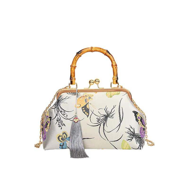 Sac de soirée brodé de luxe pour femmes, sacs à main vintage, sacs de style mariage, conception de g