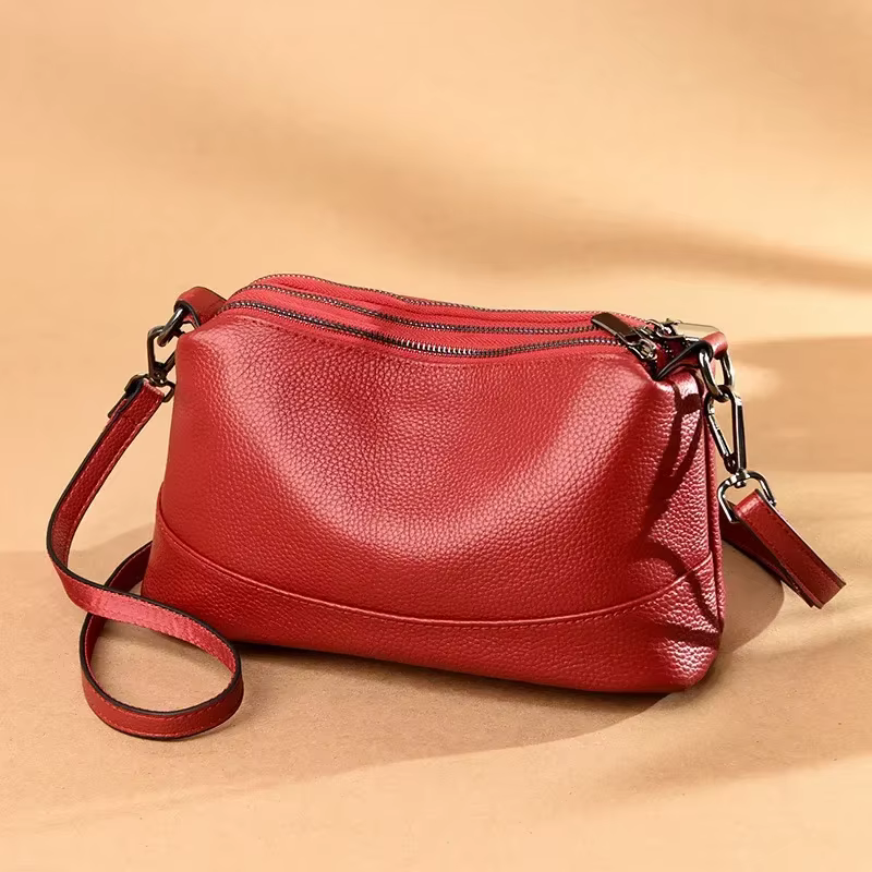 Sacs à main en cuir véritable pour femmes, sac messager pour dames, sacs de créateurs pour femmes, m
