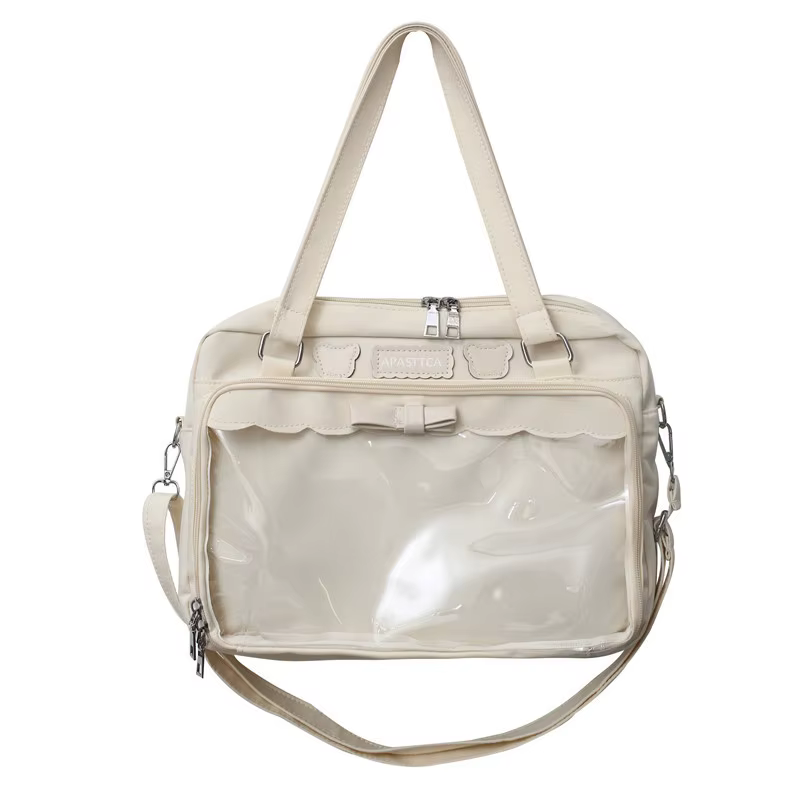 Itabag-Sac à Bandoulière en Toile Transparente pour Fille, Mignon, Japonais, Personnalité Étudiante,