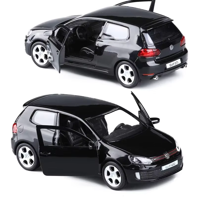Modèle de voiture de sport en alliage Golf 6 GTI 1:36, véhicules en métal moulé sous pression, modèl