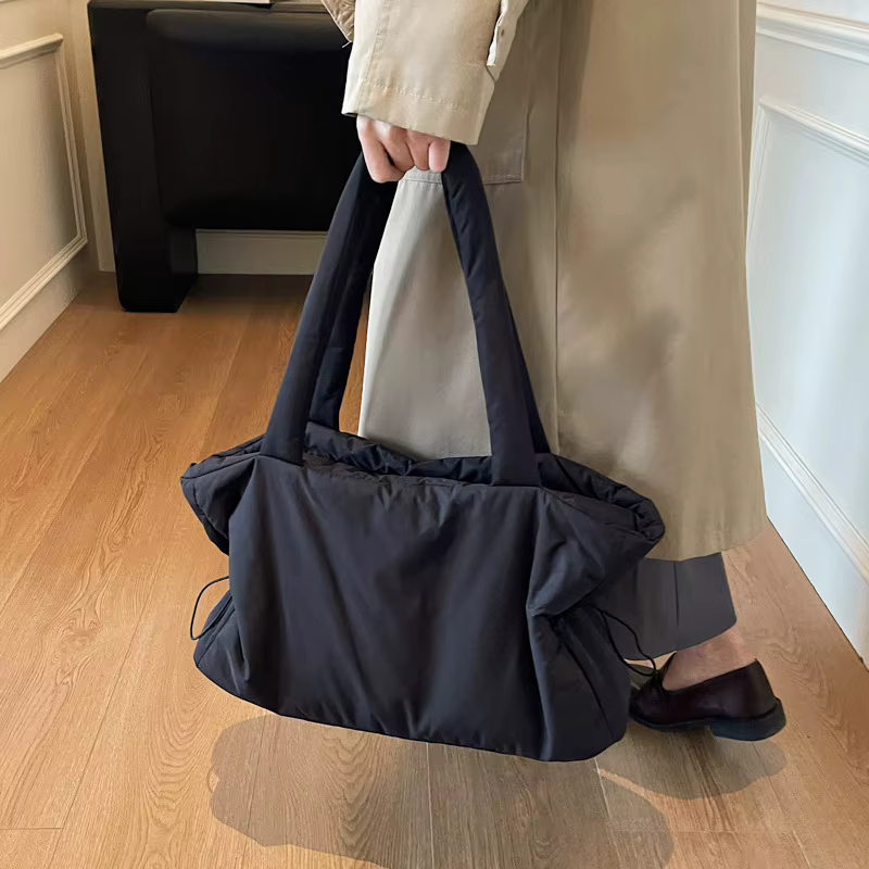 Mode hiver femmes sac à bandoulière grand Simple Shopping sac de transport Simple et pratique textur