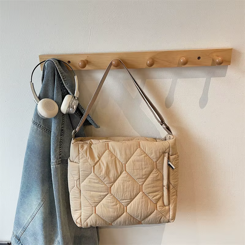 2025 nouveau sac à main d'hiver mode espace coton sacs à main femmes grande capacité sac fourre-tout