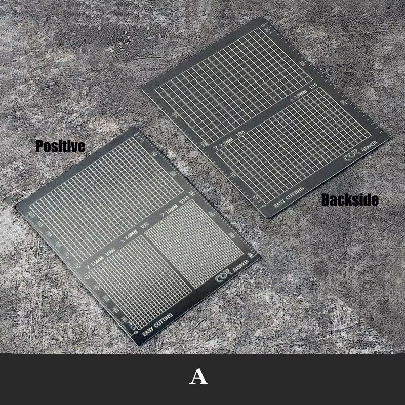 Feuille de masquage modèle en acier inoxydable, type de coupe facile, planche à polymères, bricolage