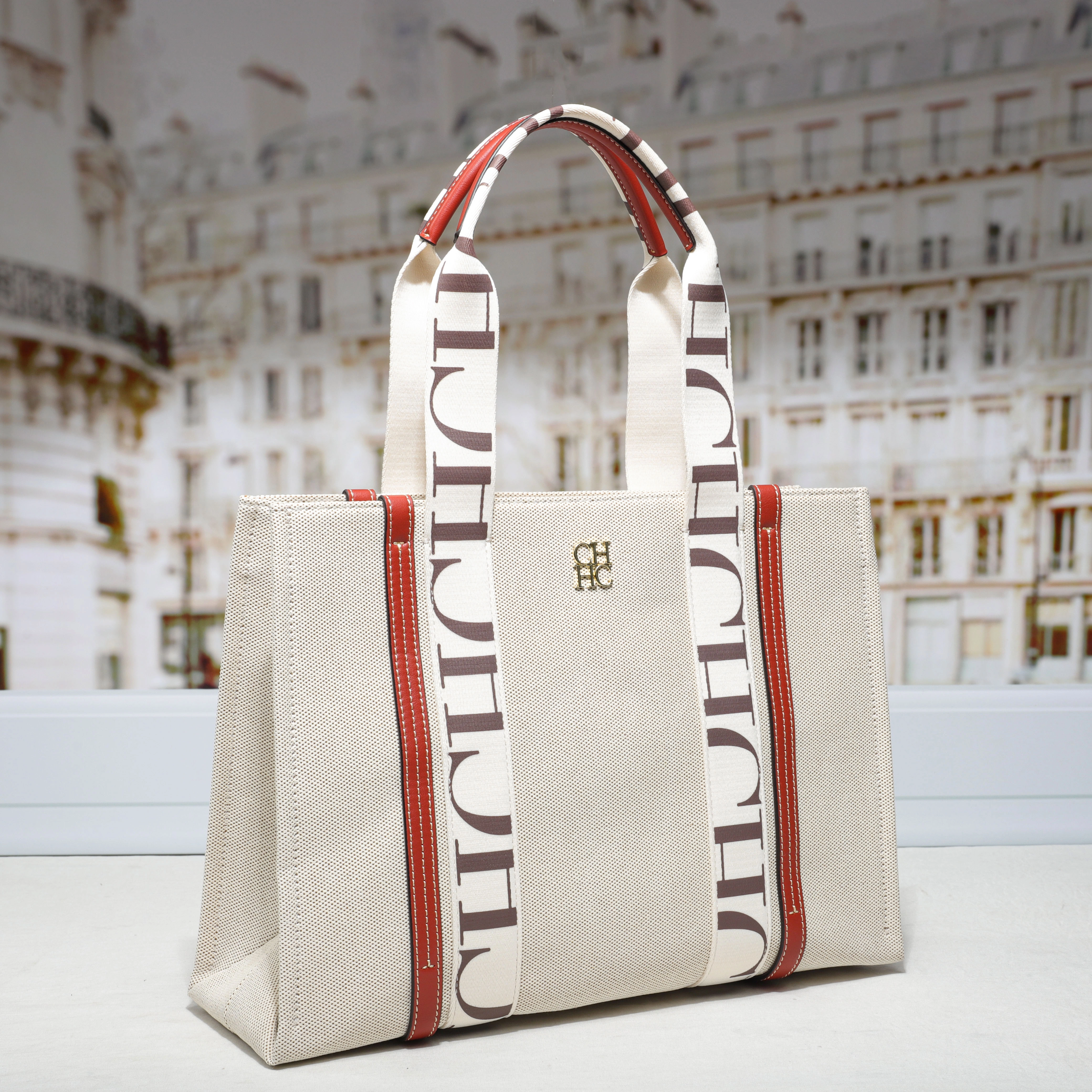 Sac à main carré de style simple CH, grande capacité, nouvelle collection automne/hiver 2026, sac à