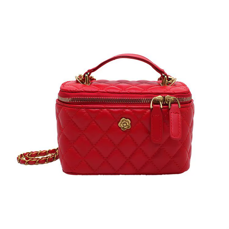 Soldes d'hiver de la saison : Sac seau en PU, sac à bandoulière, sac boîte tendance avec surpiqûres,