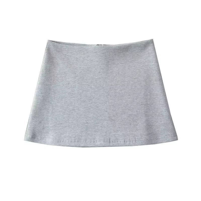 Jupe mini moulante pour femme avec short intégré, style Y2K sexy, coupe ajustée élastique, ligne A, 