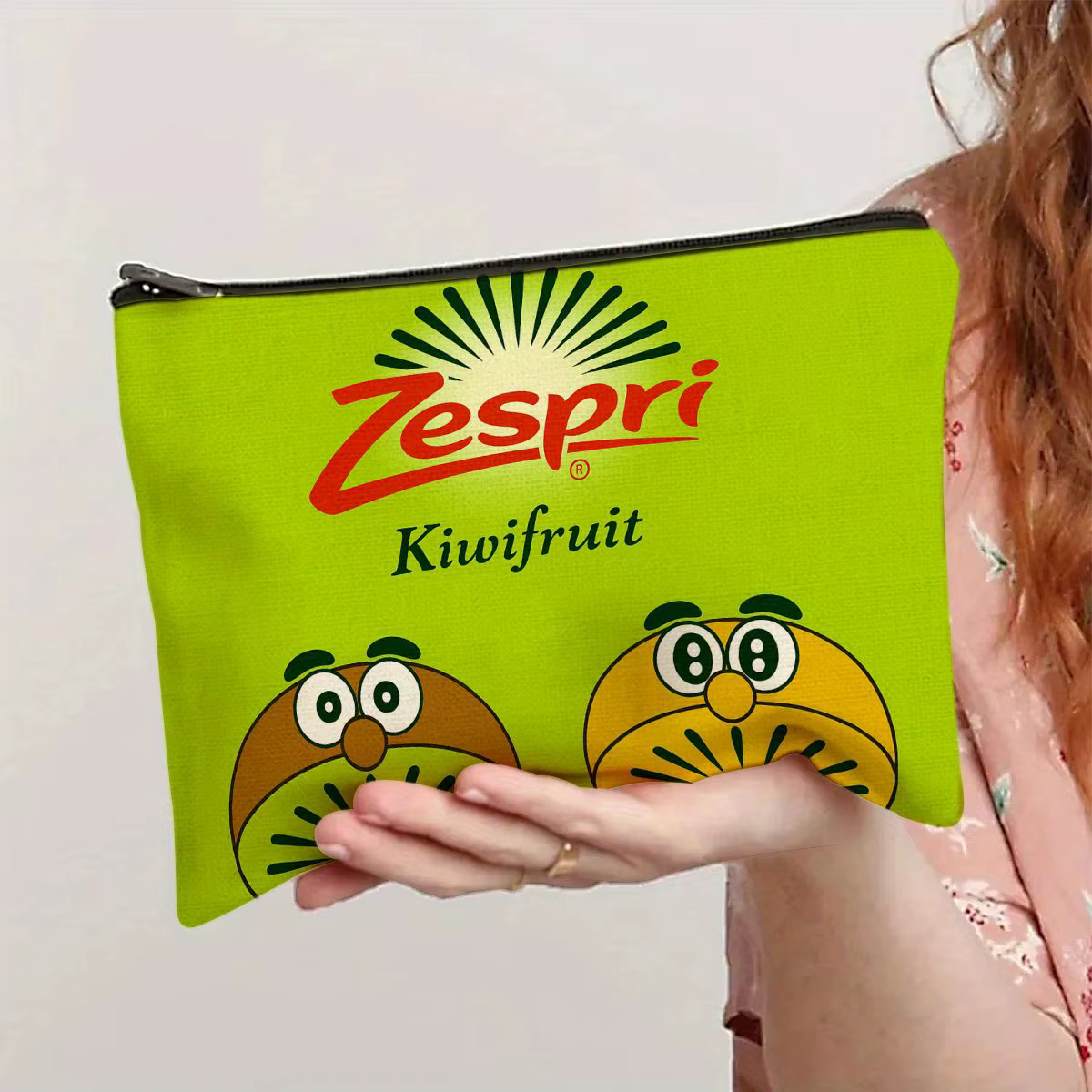 Un sac de maquillage Kiwi amusant – Jolie pochette multifonctionnelle à fermeture éclair pour femmes