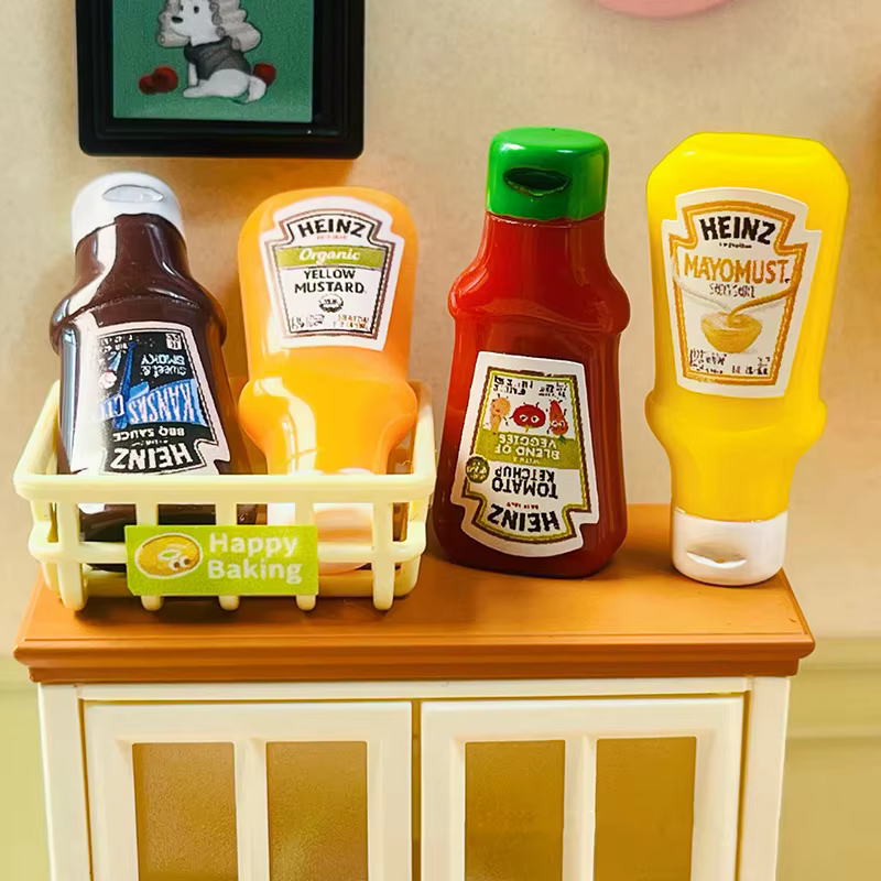 Maison de poupée Miniature, supermarché, dépanneur, Simulation de Mini Sauce, modèle d'ornements, ac