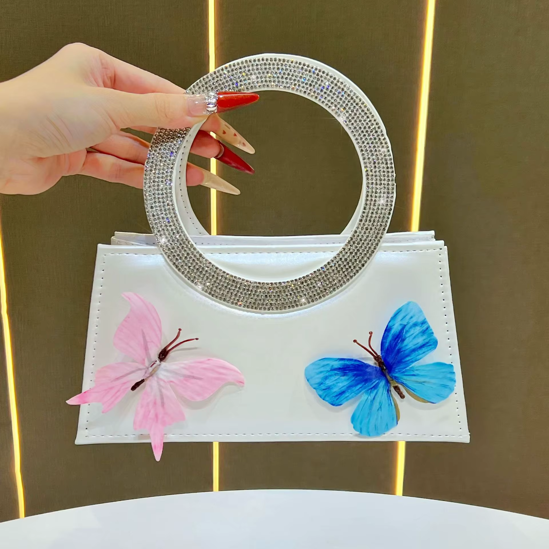 Sac à main mode haut sens diamant sac à main léger luxe célébrité dîner sac messager