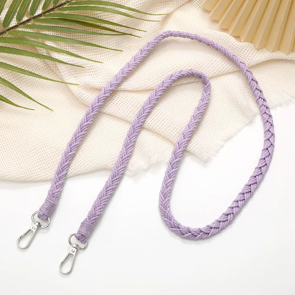 Sangle de sac tressée tissée à la main détachable, ceintures de sac à bandoulière polyvalentes pour