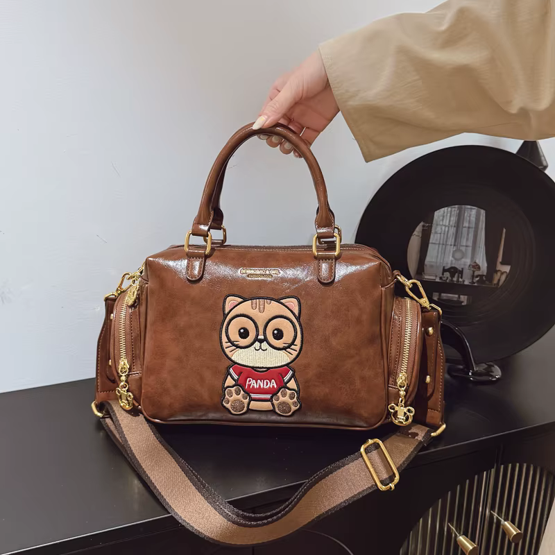 Sac à bandoulière de marque de luxe pour femmes, sac à bandoulière ours de dessin animé, fourre-tout