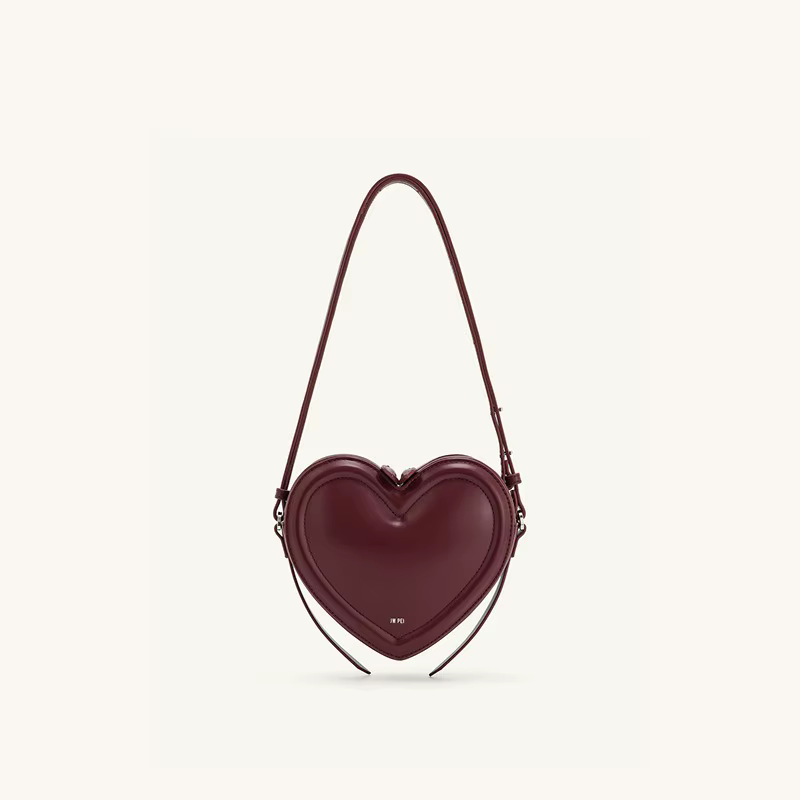 JW PEI – sac à bandoulière 3D en forme de cœur pour femmes, sac à bandoulière Arlene en cuir solide,